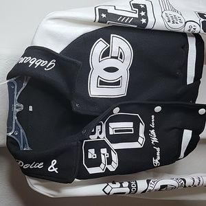 Crop lettermen Jacket